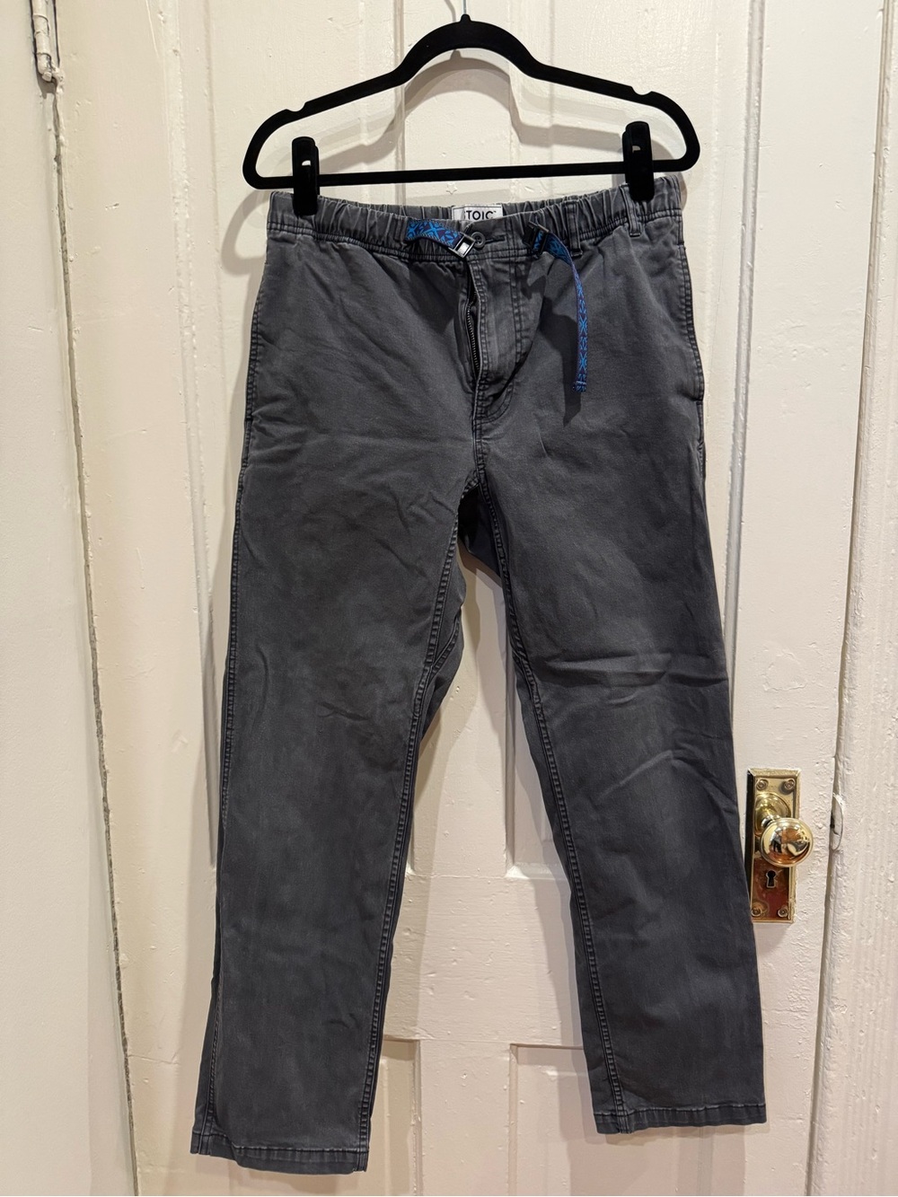 Stoic Venture Pants with Integrated Belt, M, Gray